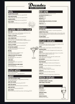 Menu photo 2 Decades Bar & Restaurant Hamilton Township, NJ Menu photo 2 Decades Bar & Restaurant Hamilton Township, NJ
