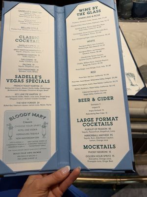 Menu photo 3 Sadelle's Las Vegas, NV