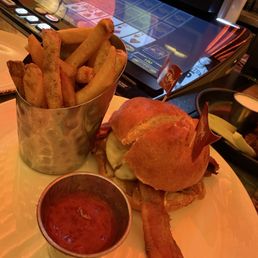 Burger and Fries were delicious Burger and Fries were delicious