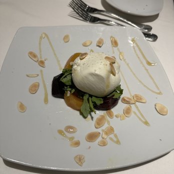 Eddie V's Prime Seafood - Burrata and Beet Salad - Seafood Near Me - Paramus, New Jersey