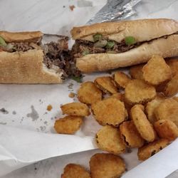 Katz's Deli & Market - Fried pickles and the busy hill bomb (LG)