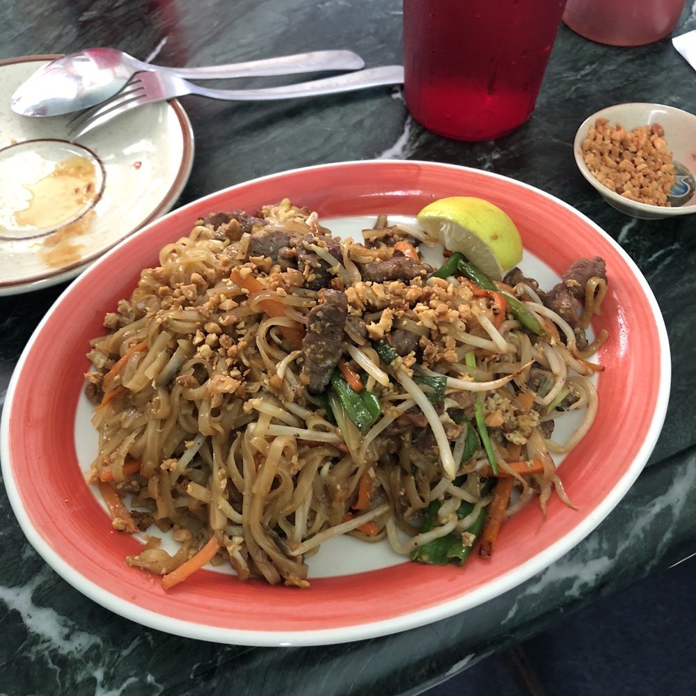 Thai Kitchen Cafe - Pad Thai with beef - Thai Near Me - Oklahoma City, Oklahoma Thai Kitchen Cafe - Pad Thai with beef - Thai Near Me - Oklahoma City, Oklahoma