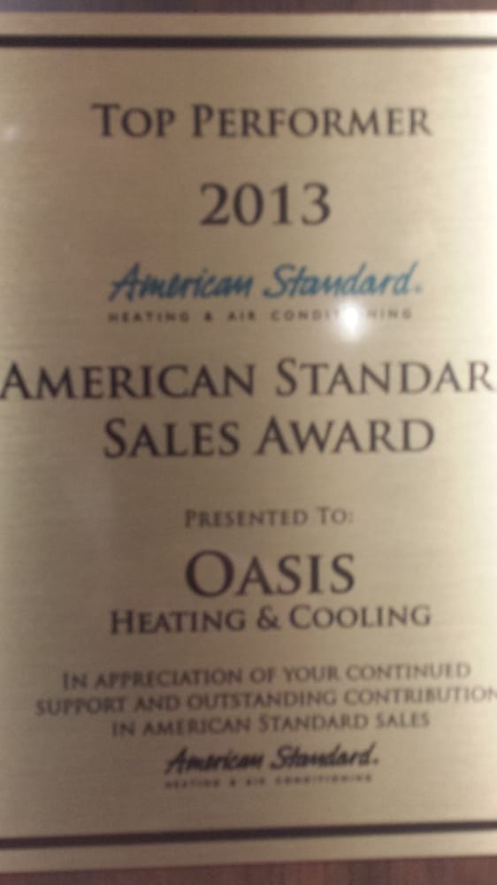 Slide of Oasis Heating & Cooling