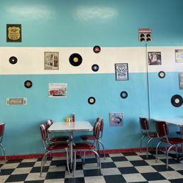 Inside the diner Inside the diner