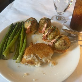 Turner's Seafood - Salem - Baked shrimp with risotto and asparagus - Seafood Near Me - Salem, Massachusetts Turner's Seafood - Salem - Baked shrimp with risotto and asparagus - Seafood Near Me - Salem, Massachusetts