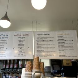 Alem's Coffee - Menu as of 12/2023