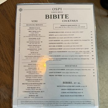 Ospi Costa Mesa - lunch menu - Pizza Near Me - Costa Mesa, California Ospi Costa Mesa - lunch menu - Pizza Near Me - Costa Mesa, California