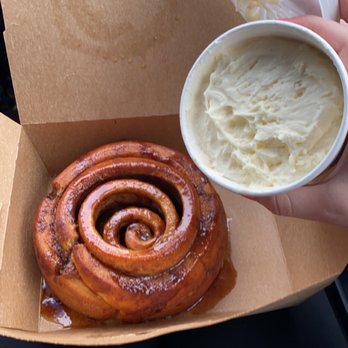 Corner Kitchen - Cinnamon roll bigger than my hand - Breakfast & Brunch Near Me - Asheville, North Carolina Corner Kitchen - Cinnamon roll bigger than my hand - Breakfast & Brunch Near Me - Asheville, North Carolina