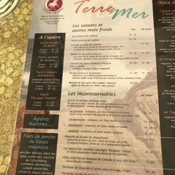 Restaurant au Cheval-Blanc - The menu