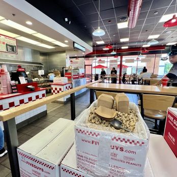 Five Guys - Inside - Burgers Near Me - Rancho Cucamonga, California