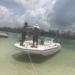 At a private beach. At a private beach.