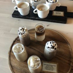 Second Street Coffeehouse - Coffee flight. Iced and hot