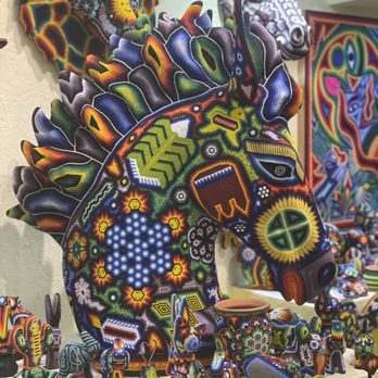 Tierra Huichol - Malecón - One of the many beautiful pieces of art in this shop. There was so much to look at/discover! - Art Galleries Near Me - Puerto Vallarta, JAL Tierra Huichol - Malecón - One of the many beautiful pieces of art in this shop. There was so much to look at/discover! - Art Galleries Near Me - Puerto Vallarta, JAL