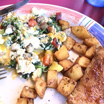 Squeeze In - Healthy Very Veggie Shis Super Food Scramble with Turkey sausage. - American Near Me - Las Vegas, Nevada Squeeze In - Healthy Very Veggie Shis Super Food Scramble with Turkey sausage. - American Near Me - Las Vegas, Nevada