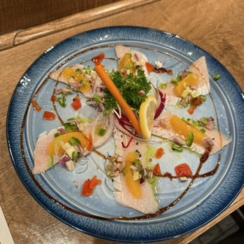 Sushi Boom - Yellowtail carpaccio - Sushi Bars Near Me - Orange, California Sushi Boom - Yellowtail carpaccio - Sushi Bars Near Me - Orange, California