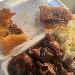 Caribbean Kitchen - Oxtails and meat patty