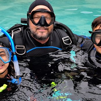 Bill Powers Scuba Lessons - Marina & Willy completing the pool-portion of their Open Water (beginner) Course. - Scuba Diving Near Me - San Diego, California Bill Powers Scuba Lessons - Marina & Willy completing the pool-portion of their Open Water (beginner) Course. - Scuba Diving Near Me - San Diego, California