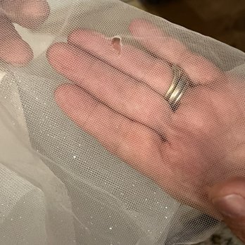 Almeida's Bridal Alteration - This is a hole found in my wedding gown the day of my wedding - Sewing & Alterations Near Me - Cranston, Rhode Island