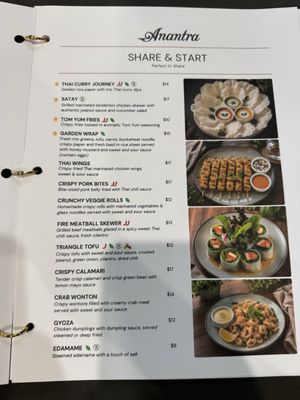 Menu photo 1 Anantra Thai Restaurant Burbank, CA