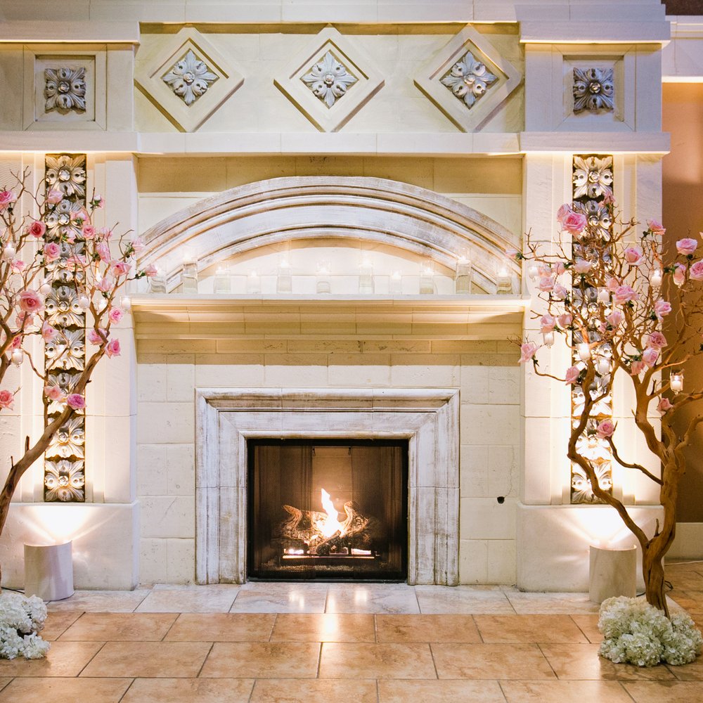 Absolute Elegance - trees at the altar (photographer: Jasmine Lee at www.jasmineleephotography.com) - Floral Designers Near Me