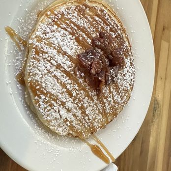Redhead Bay Cafe - Pancake with bacon and maple syrup - New American Near Me - Virginia Beach, Virginia