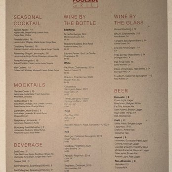 Poolside Grill - All Day Menu (2026 Jan) - Breakfast & Brunch Near Me - Palo Alto, California