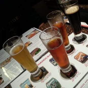 BJ's Restaurant & Brewhouse - Beer sampler. You can choose 4 - New American Near Me - Frederick, Maryland