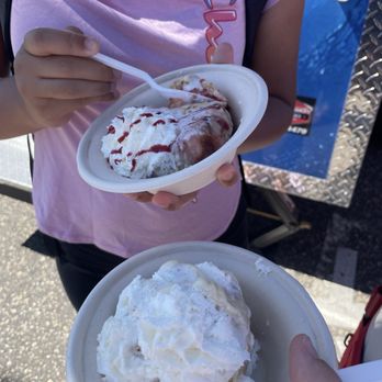 Fire Cream - White choc raspberry and coconut - Ice Cream & Frozen Yogurt Near Me - Saint Paul, Minnesota
