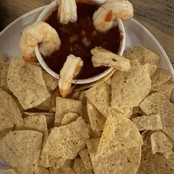 Orono Brewing Company - Shrimp cocktail with tortilla chips