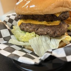 J's Restaurant - Double Deluxe Cheeseburger