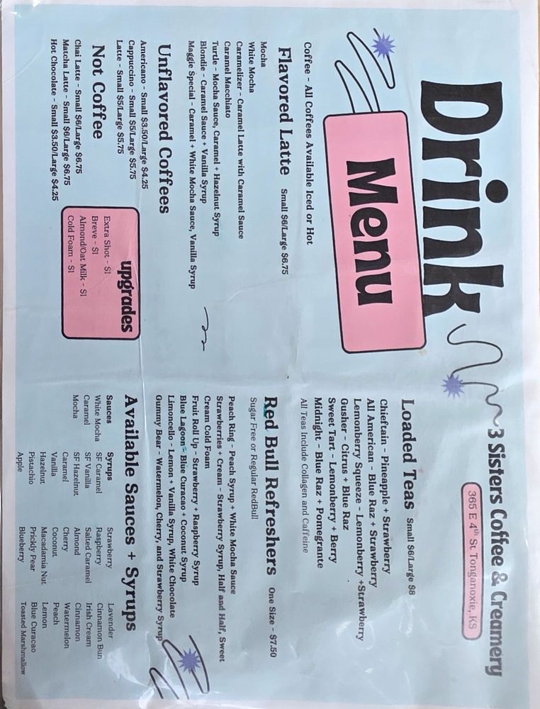 Three Sisters Coffee and Creamery Logo