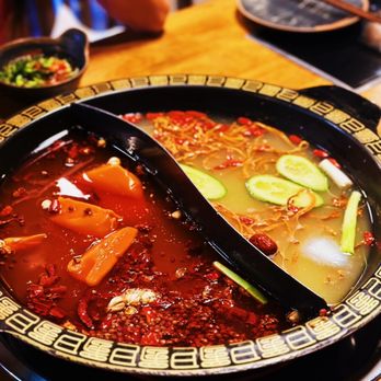 JoyPot - All you can eat (AYCE) lunch with two flavor soup base (Spicy Beef Tallow Pot + Pork Bone Soup Pot) - Hot Pot Near Me - Long Island City, New York JoyPot - All you can eat (AYCE) lunch with two flavor soup base (Spicy Beef Tallow Pot + Pork Bone Soup Pot) - Hot Pot Near Me - Long Island City, New York