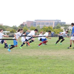 Catalyst Soccer Training - Resisted speed training at the Catalyst Soccer Technical Camp