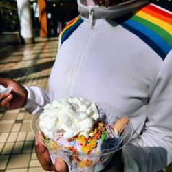 Kai's Sugar Shack - Unicorn stars with fruity pebbles cereal and whipped cream- 1 scoop