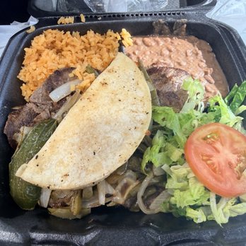 The Abuelos Kitchen - Asada plate - the flavors are good but the meat is very chewy - Mexican Near Me - Leander, Texas The Abuelos Kitchen - Asada plate - the flavors are good but the meat is very chewy - Mexican Near Me - Leander, Texas