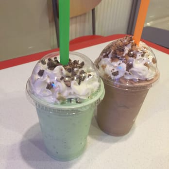 Chill...The Milkshake Bar - The green shake was an amazing grasshopper mint shake. The other was chocolate Heath malt shake .. - Ice Cream & Frozen Yogurt Near Me - Spring, Texas