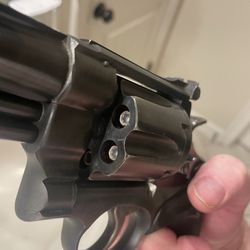 Academy Sports + Outdoors - Old school highway patrol model 357 magnum from my grandfather. Loaded with the hollow tips
