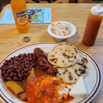 Francisco's Salvadoreno Restaurant - Desayuno Tipico (with Cola Champagne- straight up carbonated sugar ) - Salvadoran Near Me - Bethlehem, Pennsylvania