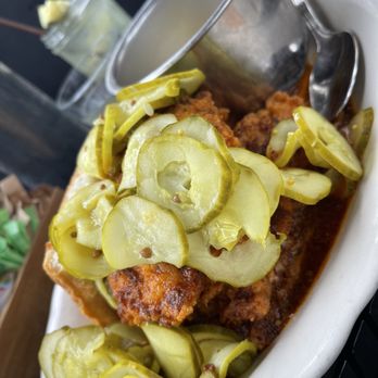Jacob's Pickles - Hot Chicken Biscuit - Comfort Food Near Me - New York, New York Jacob's Pickles - Hot Chicken Biscuit - Comfort Food Near Me - New York, New York
