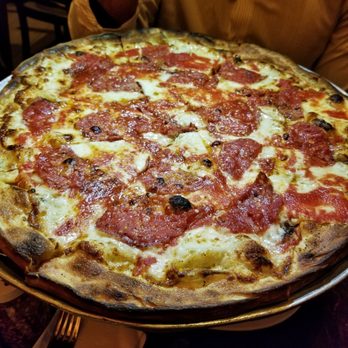 Arturo's - Mozzarella pizza with soppressata - Italian Near Me - New York, New York