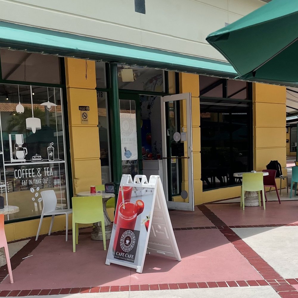 Cafe Cafe Waterways Kosher - Outside tables in plaza at the Waterways - Juice Bars & Smoothies Near Me - Aventura, Florida Cafe Cafe Waterways Kosher - Outside tables in plaza at the Waterways - Juice Bars & Smoothies Near Me - Aventura, Florida