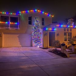 North Cal Christmas Lights - Multi colored