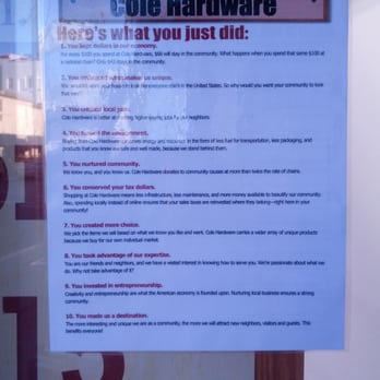 Cole Hardware - Lots of good reasons to support local stores. - Hardware Stores Near Me - Oakland, California Cole Hardware - Lots of good reasons to support local stores. - Hardware Stores Near Me - Oakland, California
