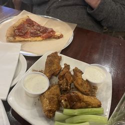 Wings and a slice