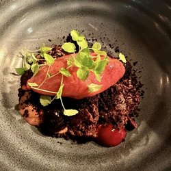 Göstas Fisk & Skaldjur - Nachtisch Eis Brownie Schoko Kirsche