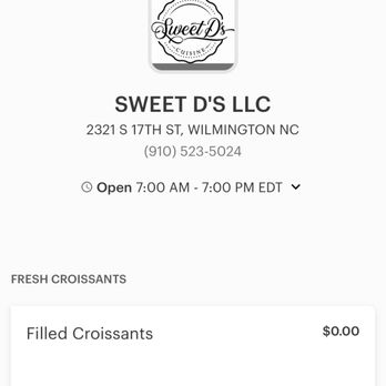 Sweet D's Cuisine - Online ordering hours - Desserts Near Me - Wilmington, North Carolina Sweet D's Cuisine - Online ordering hours - Desserts Near Me - Wilmington, North Carolina