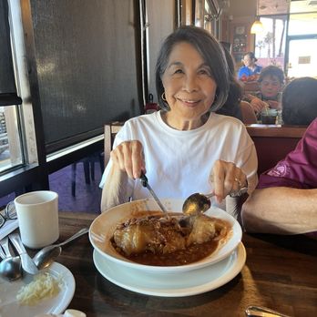 Sherman's Deli & Bakery - My grandma enjoying the Stuffed Cabbage! - Bakeries Near Me - Palm Desert, California Sherman's Deli & Bakery - My grandma enjoying the Stuffed Cabbage! - Bakeries Near Me - Palm Desert, California