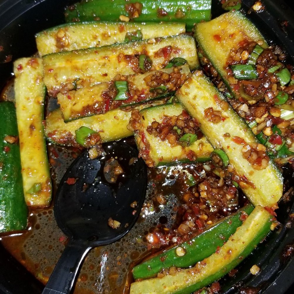 Ramen 101 - Cucumber salad, little spicy LOT of delicious! - Ramen Near Me - Castro Valley, California