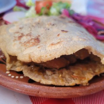 Las Changas - Gordita de Chicharron en Salsa Verde - Mexican Near Me - Sylmar , California Las Changas - Gordita de Chicharron en Salsa Verde - Mexican Near Me - Sylmar , California