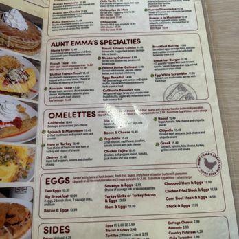 Aunt Emma's Pancakes - Menu - Pancakes Near Me - Chula Vista, California